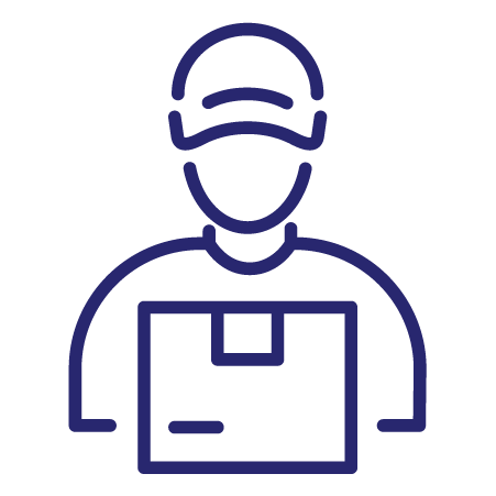 packaging worker icon